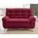Sofá 2 Lugares Arezzo Revestido em Suede Linoforte Vermelho