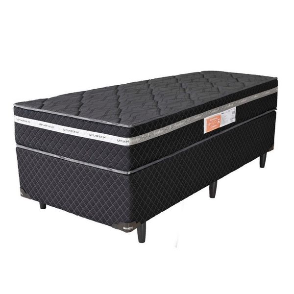 Cama Box Solteiro Umaflex Essencial com Molas Ensacadas 66x88x188 cm Preto Cama Box Solteiro Umaflex Essencial com Molas Ensacadas 66x88x188 cm Preto
