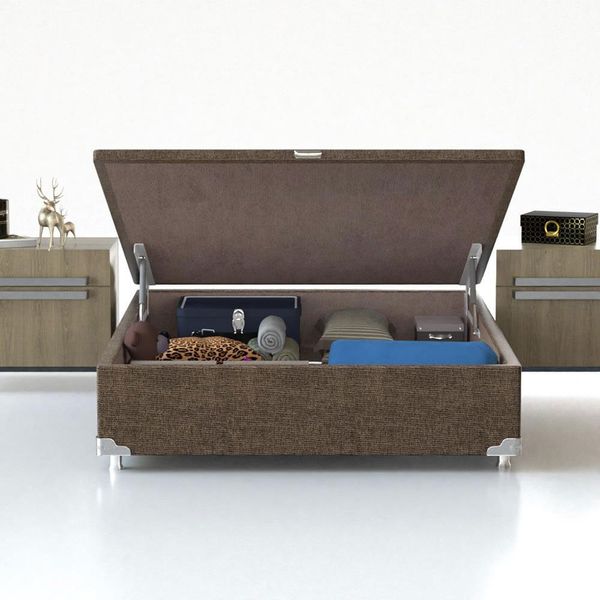 Base Box para Colchão Viúva Probel com Baú Universal 34x128x188cm Marrom Base Box para Colchão Viúva Probel com Baú Universal 34x128x188cm Marrom
