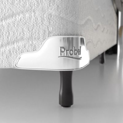Cama Box King Size Probel Amsterdã D20 D33 com Molas Pocket e Pillow Top 72x193x203 Branco com Preto