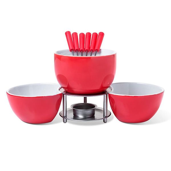 Aparelho de Fondue Brinox 1256/103 10 Peças Vermelho