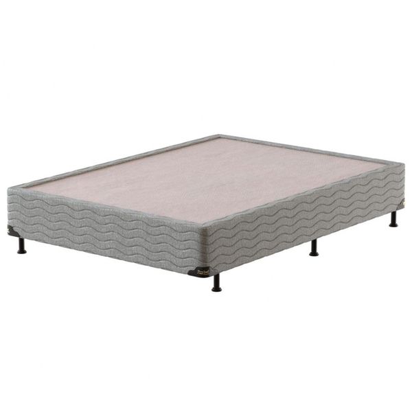 Base Box para Colchão de Casal Probel Century 38x138x188 cm Cinza