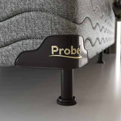 Base Box para Colchão de Casal Probel Century 38x138x188 cm Cinza