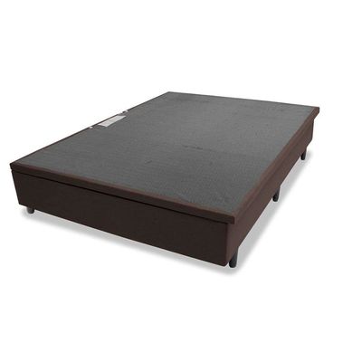 Base Box para Colchão de Casal MGA Lift Cotton com Baú e Pistão à Gás - 39x138x188cm Marrom