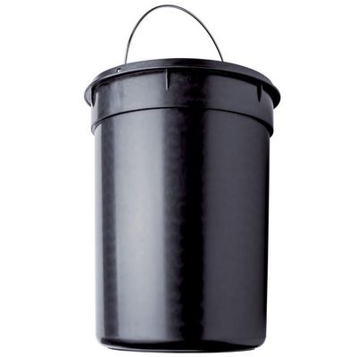 Lixeira Euro Home com Pedal LIX2256 em Inox e PP 12 L Inox e Vermelho
