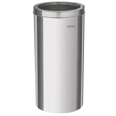 Lixeira Tramontina Sem Tampa Institucional 94540/037 em Aço Inox 30 L Inox