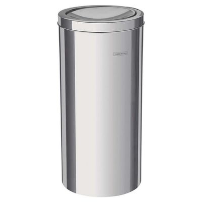 Lixeira Tramontina 30 Litros Tampa Basculante Swing 94542/130 Inox