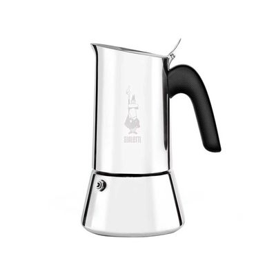 Cafeteira Italiana Bialetti Vênus em Inox - 6 Xícaras Cinza
