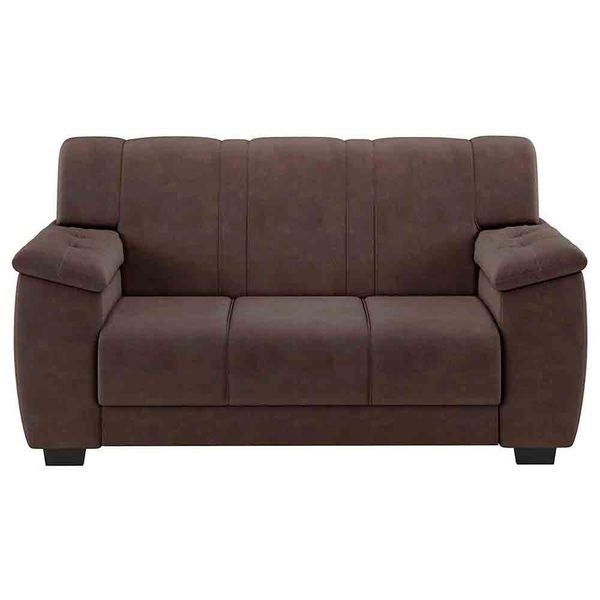 Sofá 3 Lugares Luizzi Roma II com Revestimento em Veludo 175cm Marrom Sofá 3 Lugares Luizzi Roma II com Revestimento em Veludo 175cm Marrom