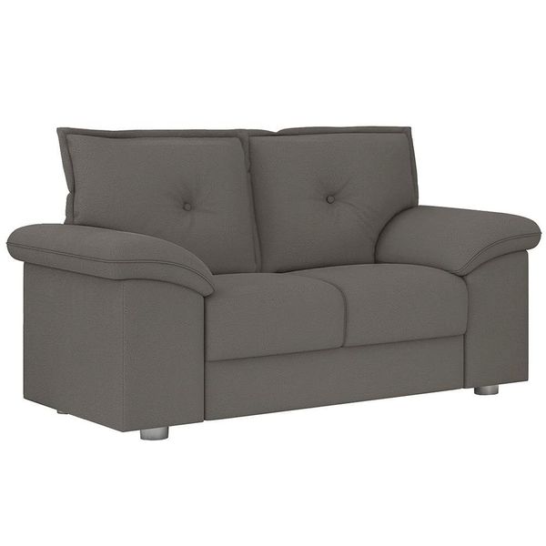 Sofá 2 Lugares Lyon com Revestimento Suede 155cm Besthouse Cinza Sofá 2 Lugares Lyon com Revestimento Suede 155cm Besthouse Cinza