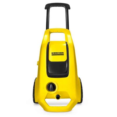 Lavadora de Alta Pressão Karcher K3 Force Turbo 1815psi com Rodas, Alça Retrátil e Canhão de Espuma Preto com Amarelo / 220V