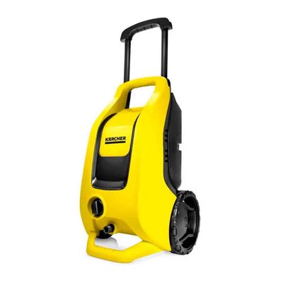 Lavadora de Alta Pressão Karcher K3 Force Turbo 1815psi com Rodas, Alça Retrátil e Canhão de Espuma Preto com Amarelo / 220V