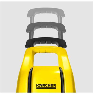 Lavadora de Alta Pressão Karcher K3 Force Turbo 1815psi com Rodas, Alça Retrátil e Canhão de Espuma Preto com Amarelo / 220V