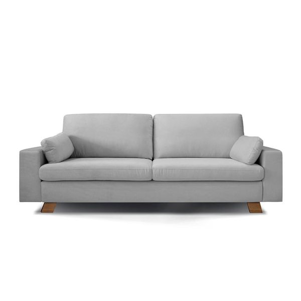 Sofá 3 Lugares Agra 238cm Gralha Azul Cinza Sofá 3 Lugares Agra 238cm Gralha Azul Cinza