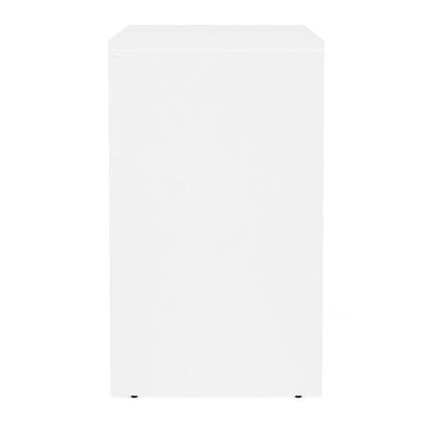 Mesa de Escritório Politorno Tijuca com 2 Gavetas Branco