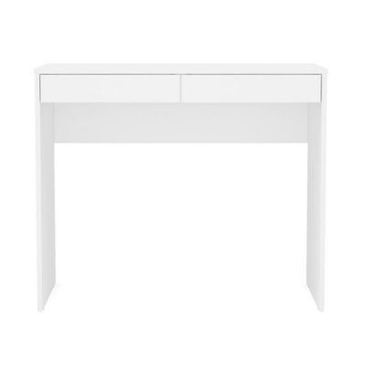 Mesa de Escritório Politorno Tijuca com 2 Gavetas Branco