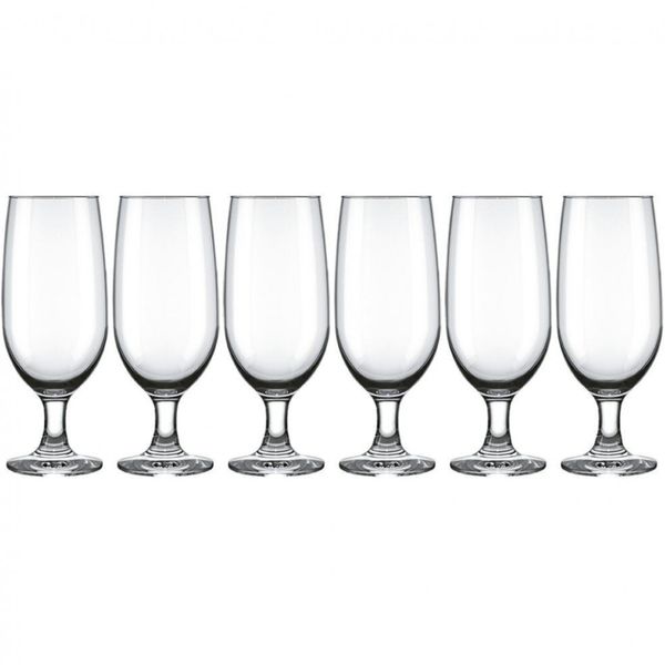 Conjunto de Taças para Cerveja Nadir Floripa 300 ml 6 Peças Transparente