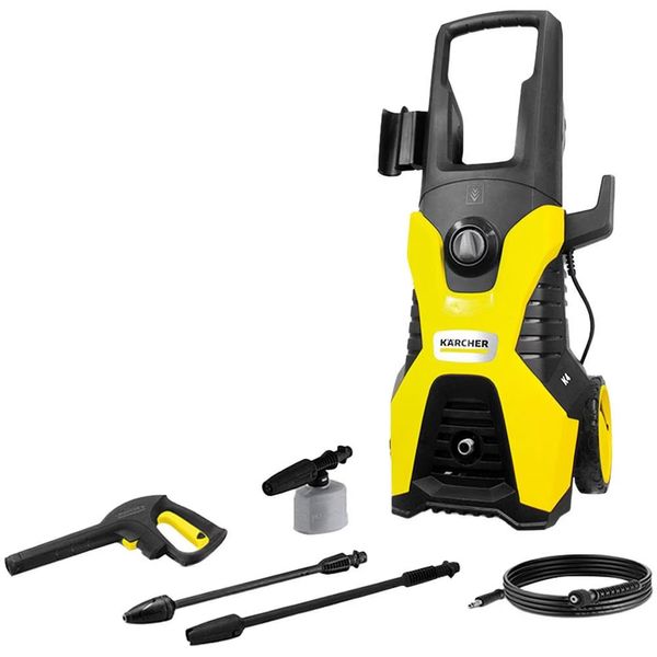 Lavadora de Alta Pressão Karcher K4 1885psi 1700W com Pistola e Mangueira de 6 Metros Preto com Amarelo / 110V