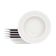 Conjunto com 6 Pratos Fundos Tramontina Ingrid em Porcelana 22 cm Branco