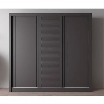 Guarda-Roupa Casal Bartira Village com 3 Portas 4 Gavetas e 243,1cm Grafite