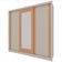 Guarda-Roupa Casal Bartira Village com 3 Portas 4 Gavetas Espelho e 243,1cm Areia