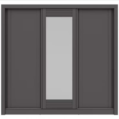 Guarda-Roupa Casal Bartira Village com 3 Portas 4 Gavetas Espelho e 243,1cm Grafite