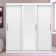 Guarda Roupa Casal Bartira Paris com Espelho 3 Portas de Correr e 2 Gavetas Branco