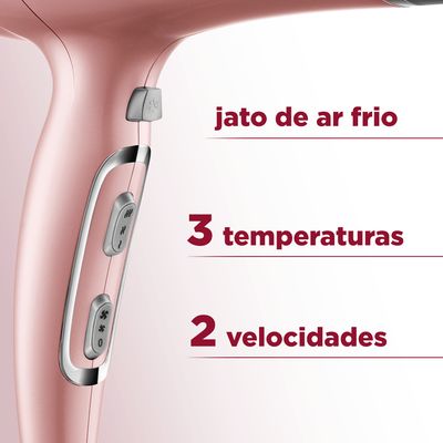 Secador de Cabelos Mondial Golden Rose 2000W SC-32 220