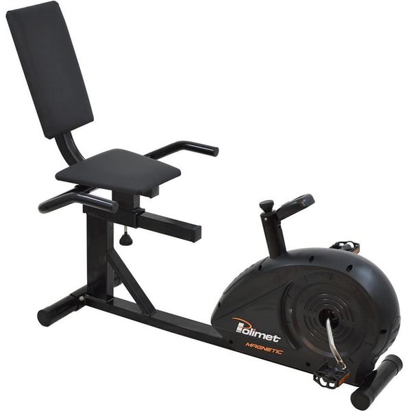 Bicicleta Ergométrica Horizontal Polimet BH-3800 Preto