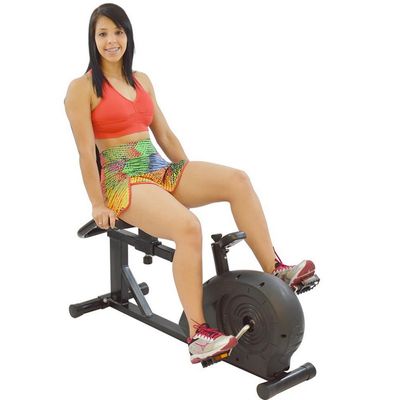 Bicicleta Ergométrica Horizontal Polimet BH-3800 Preto