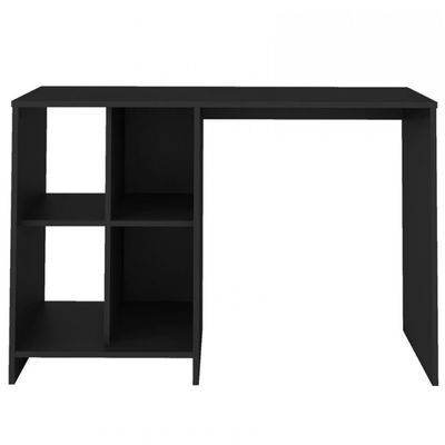 Escrivaninha Artely Matrix com 4 Nichos 110cm de Largura Preto Fosco