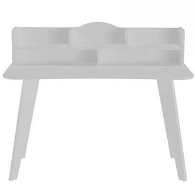 Escrivaninha Artely Sofia com Nichos 120cm de largura Branco Fosco