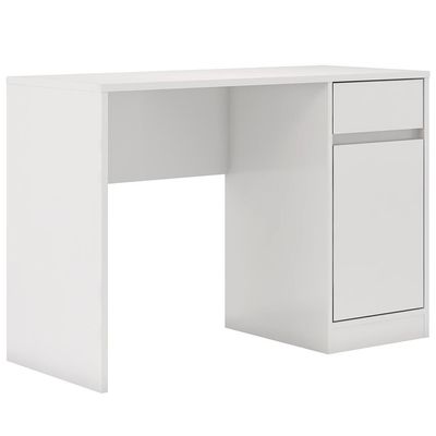 Escrivaninha Office Morada com 1 Porta e 1 Gaveta Demóbile Branco