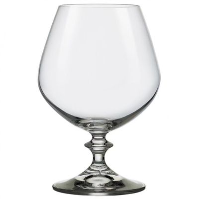 Conjunto de Taças para Conhaque Bohemia Angela 400 ml em Cristal Ecológico 6 Peças Transparente