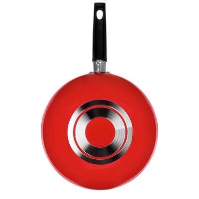 Frigideira Wok Multiflon Essencial Oriental com Revestimento Antiaderente Ultra 7 24 cm Vermelho