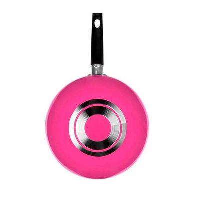 Frigideira Wok Multiflon Color com Revestimento Ultra 7 Rosa 28 cm Rosa