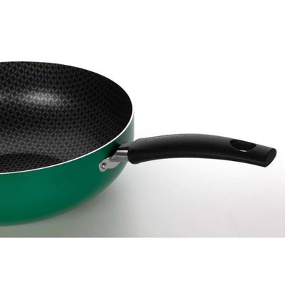 Frigideira Wok Multiflon Color com Revestimento Ultra 7 24 cm Verde