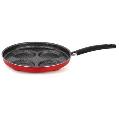 Frigideira para Ovos Multiflon Gourmet com Revestimento Antiaderente Ultra 7 26 cm Vermelho