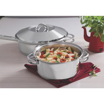Frigideira Tramontina Solar Inox com Tampa 28CM Inox