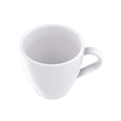 Conjunto com 6 Xícaras e Pires para Capuccino Tramontina Paola em Porcelana 200 ml Branco