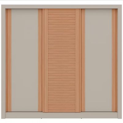 Guarda-Roupa Casal Bartira Village com 3 Portas 4 Gavetas e 243,1cm Areia
