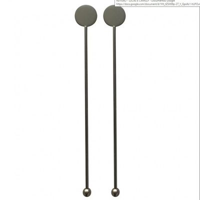 Conjunto de Misturador para Drinks Fracalanza 26283 em Aço Inox 2 Peças Preto