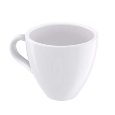 Conjunto com 6 Xícaras e Pires para Expresso Tramontina Paola em Porcelana 95 ml Branco
