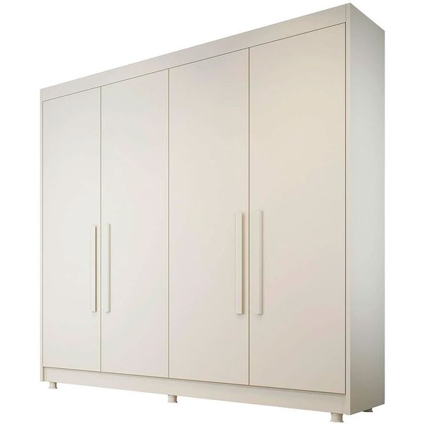 Guarda-Roupa Europa Palermo com 4 Portas e 3 Gavetas Off White