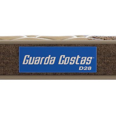 Colchão de Solteiro Probel Guarda Costas Espuma D28 14x78x188cm Bege com Marrom