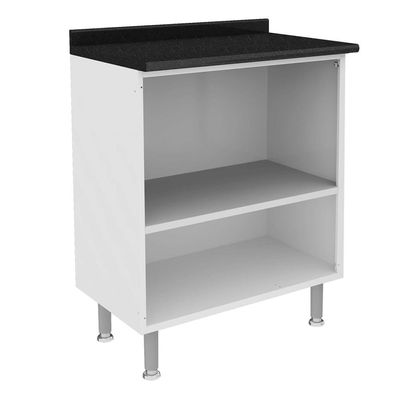 Balcão Duplo Diamante com 2 Portas Itatiaia Branco