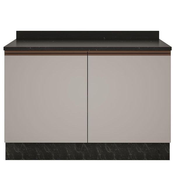 Balcão Bartira Linea 2 Portas 1 Prateleira Off White