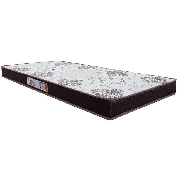 Colchão Solteiro Hellen Taurus One Face Espuma D28 14x78x188cm Marrom com Branco Colchão Solteiro Hellen Taurus One Face Espuma D28 14x78x188cm Marrom com Branco