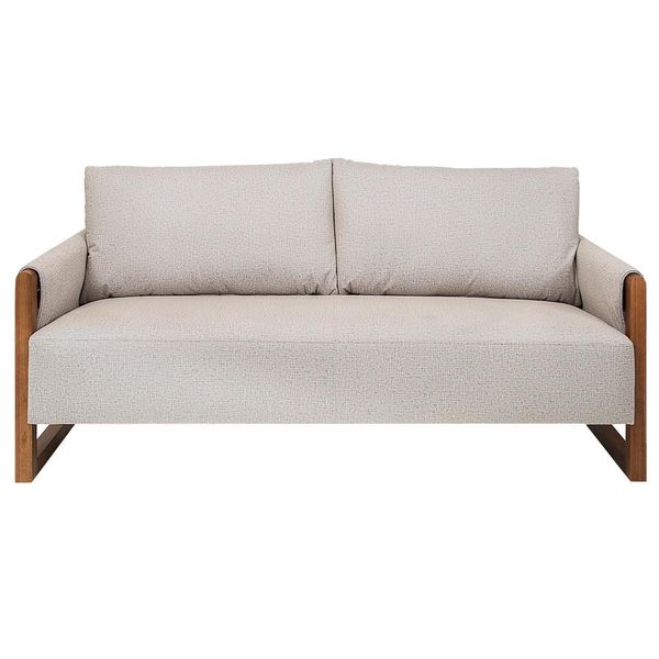 Sofá 3 Lugares Herval Polônia Bege Sofá 3 Lugares Herval Polônia Bege