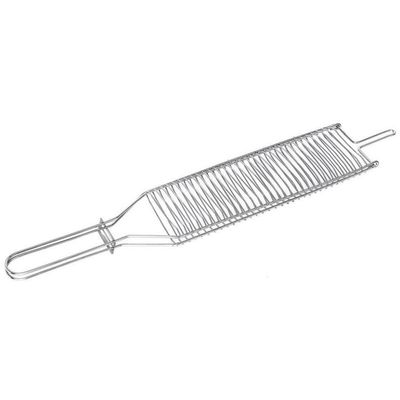 Conjunto de Grelhas para Peixe e Coraçãozinho Utimil em Aço Cromado 2 Peças Cromado